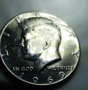 1969 Silver Half Dollar Coin